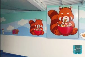 Mural para comedor en preescolar.