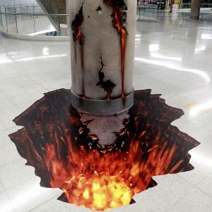 arte 3d piso digital y analogo