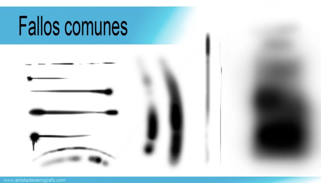 Errores trazo aerografia
